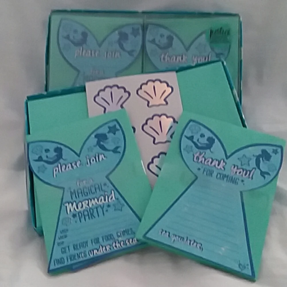 Justice for Girls Mermaid Invites & Thank …